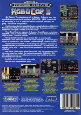 RoboCop 3 (USA, Europe) box cover back